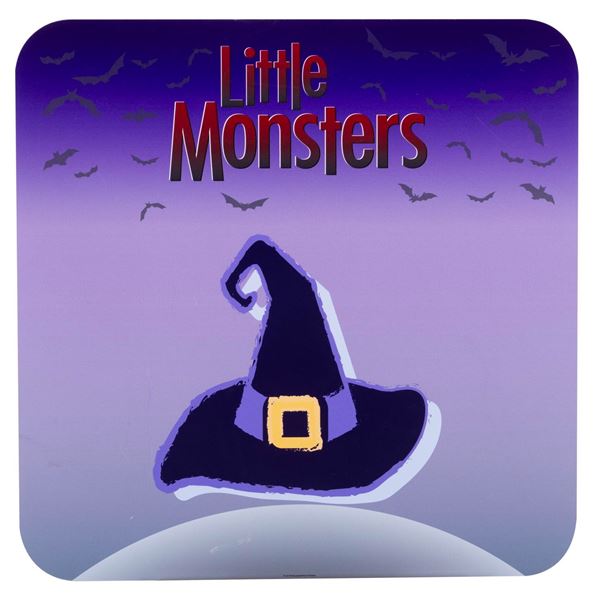A Little Monsters Witches Hat Event Sign.