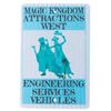 Image 1 : A Walt Disney World Haunted Mansion Engineering Sign.