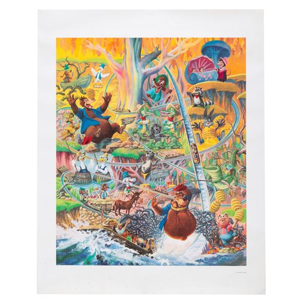 A Splash Mountain "The Laffin’ Place" Charles Boyer Print.