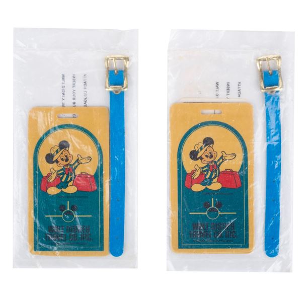 A Pair of Walt Disney Travel Company Luggage Tags.