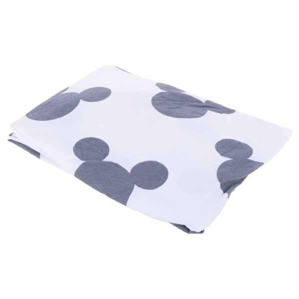 A Walt Disney World Mickey Mouse Crib Sheet.