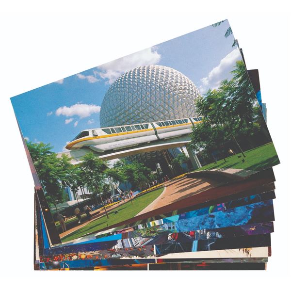 A Collection of EPCOT Center Postcards.