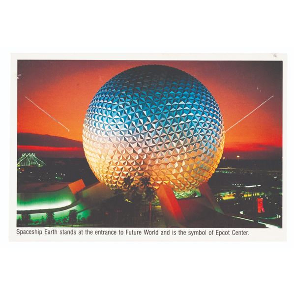 An EPCOT Center Accordion Postcard Mailer.