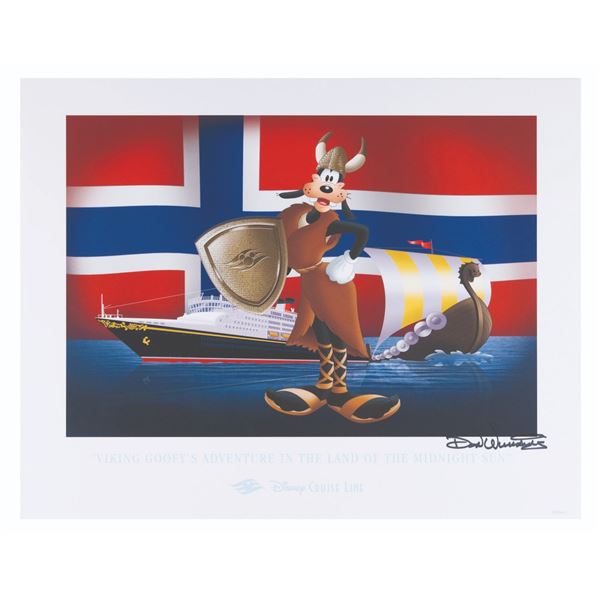 A Disney Cruise Lines Viking Goofy's Adventure" Litho by Don Williams