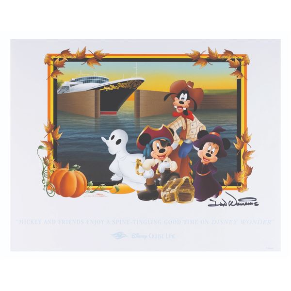 A Disney Cruise Lines "A Spine-Tinging Good Time" Litho by Don Williams.