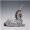 Image 2 : Herend Porcelain Black Fishnet Unicorn Figurine