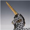 Image 3 : Herend Porcelain Black Fishnet Unicorn Figurine