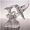 Image 3 : 2pc Swarovski Crystal Figurines, Hummingbird & Large Sparrow