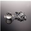 Image 1 : 2pc Swarovski Silver Crystal Figurines, Mini Blowfish and Mini Crab
