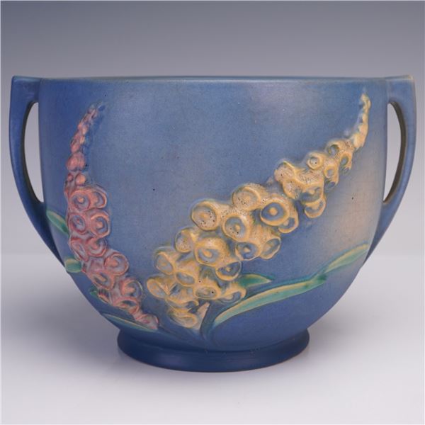 Roseville Pottery Foxglove Blue Vase, 659-6