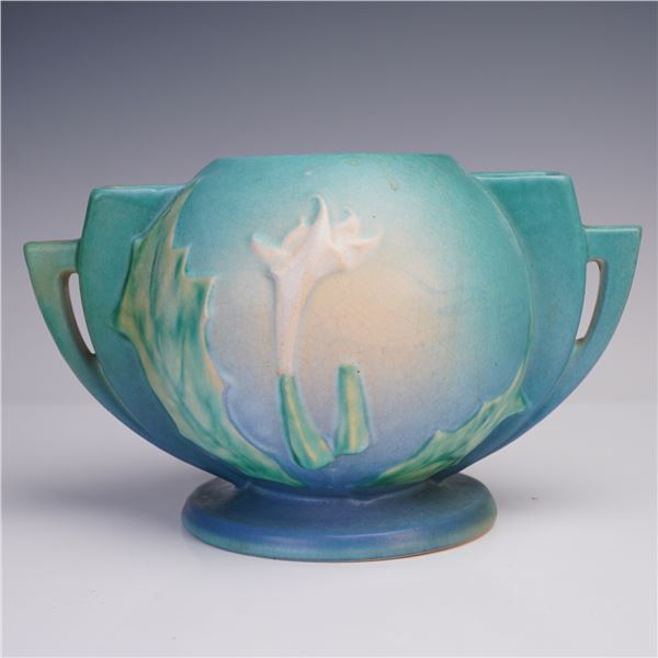 Roseville Pottery Iris Blue Jardiniere, 305-7