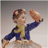 Image 3 : Meissen Porcelain Figural Boy Salt Cellar