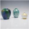 Image 1 : 3pc Royal Doulton Lustre Ware Vases
