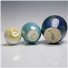 Image 8 : 3pc Royal Doulton Lustre Ware Vases