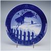 Image 1 : Royal Copenhagen 1911 Fence with Sheef of Corn Annual Christmas Plate