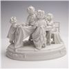 Image 1 : Scheibe-Alsbach Bisque Porcelain Figurine, Children at a Dinner Table