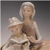 Image 3 : Lladro Porcelain Figurine, Children Reading 01004929