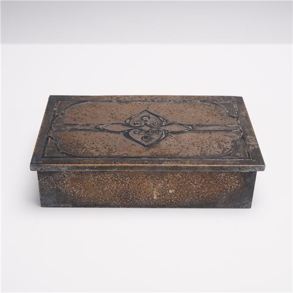 Silver Crest Smaco Sterling Decorated Bronze Box