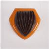 Image 1 : Bakelite and Carved Wood Dress Clip