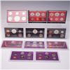 Image 2 : 11pc 1968 to 1993 United States Mint Proof Sets