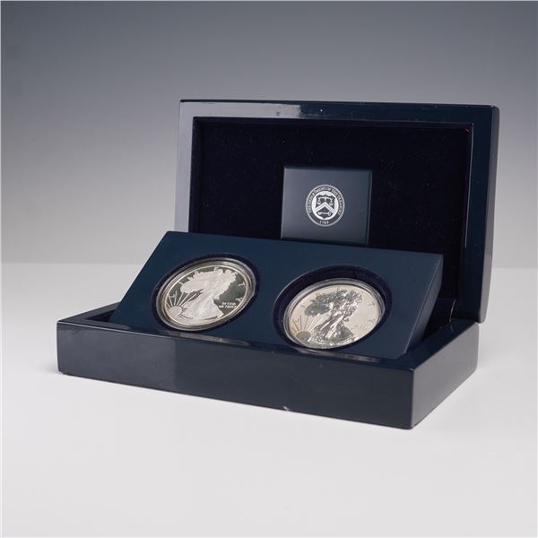 2012-S American Silver Eagle 2 Coins Set