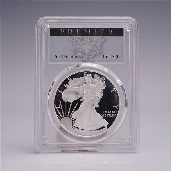 2020-W American Silver Eagle Dollar Coin PCGS Graded PR 70 DCAM