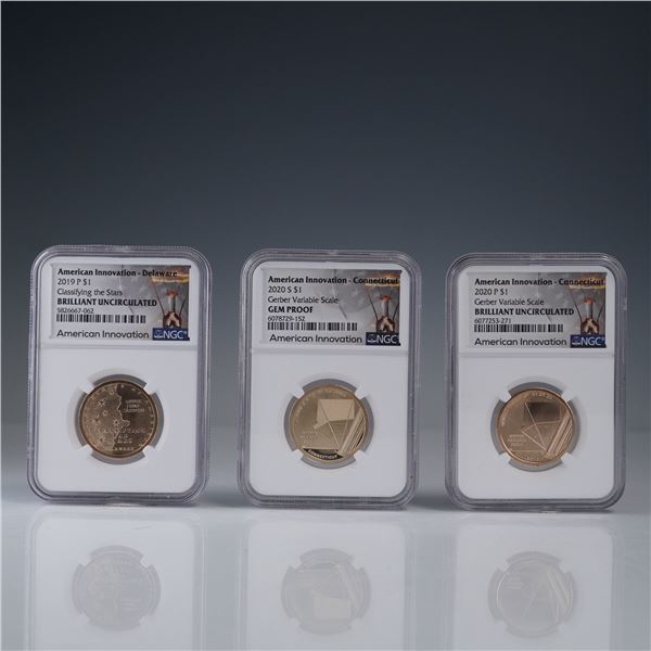 3pc Set American Innovation Coin Set Annie Jump Cannon Gerber Scale