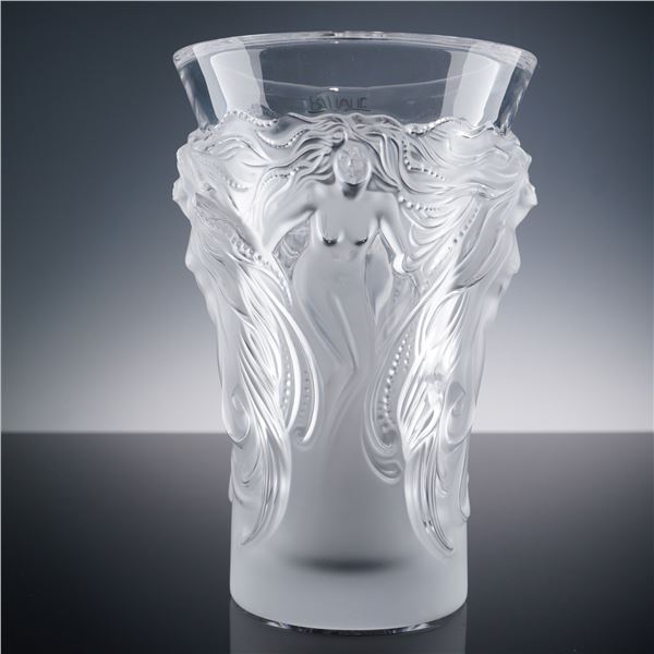 Lalique Crystal Vase, Fantasia