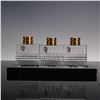 Image 1 : Waterford Crystal Lismore Short Stories Candlestick Set with Marble Base