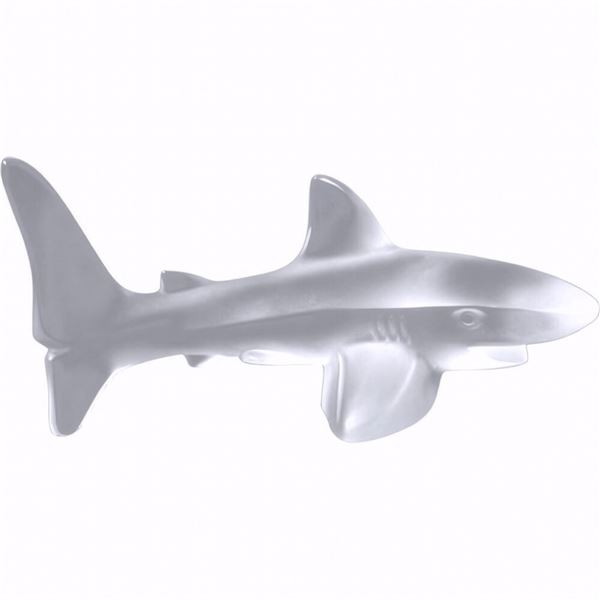 Lalique Crystal Figurine, Shark, Sealed Box