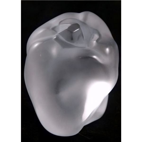 Lalique Crystal Paperweight, Pepper, Sealed Box