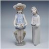 Image 1 : 2pc Lladro Figurines, Girl with Candle 01014868, and My Flowers 01001284