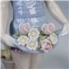 Image 2 : 2pc Lladro Figurines, Girl with Candle 01014868, and My Flowers 01001284