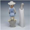 Image 5 : 2pc Lladro Figurines, Girl with Candle 01014868, and My Flowers 01001284