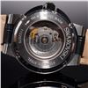 Image 9 : Swarovski Watch, Black Automatic, Stainless Steel Case with Leather Strap