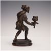 Image 2 : Bronze Medieval Man Figural Double Candlestick