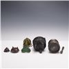 Image 3 : 4pc Cast Metal Incense Burners, Ding Vessel, and Mortar with Pestle