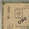Image 3 : 1936 $1 Fostoria Industrial Ohio Scrip Note with Stickers