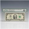 Image 1 : 2003 $2 Minneapolis Federal Reserve Banknote PMG Graded Gem Unc 65 EPQ