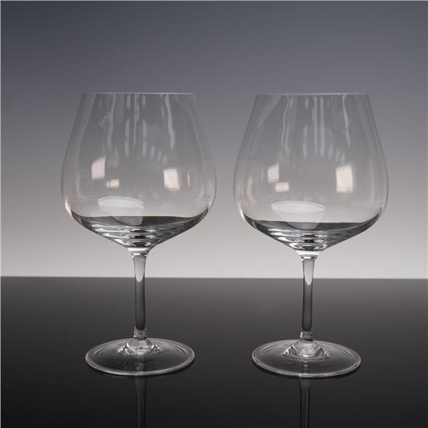 2pc Rosenthal Studio-Line Grand Cru Burgundy Wine Glasses