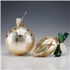 Image 1 : 2pc Waterford Holiday Heirloom Christmas Tree Ornaments