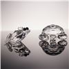 Image 1 : 2pc Swarovski Crystal Figurines, Frog Prince V2 & Large Turtle