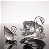 Image 1 : 2pc Swarovski Crystal Swan Figurines