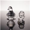 Image 2 : 2pc Swarovski Silver Crystal Figurines, Dove and Sparrow