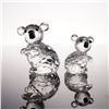 Image 1 : 2pc Swarovski Silver Crystal Figurines, Large Koala and Mini Koala