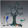 Image 1 : 6pc Swarovski Crystal Paradis Birds and Tree Stand