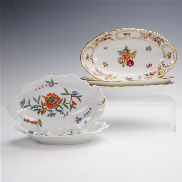 5pc Haviland Limoges & Schumann Bavaria Wild Flower Trinket Dishes