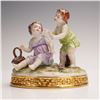 Image 1 : Muller Volkstedt Porcelain Flower Picking Figurine
