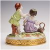 Image 2 : Muller Volkstedt Porcelain Flower Picking Figurine