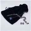 Image 9 : Swarovski Bracelet and Earrings Set Lavender Crystal and Silver Tone